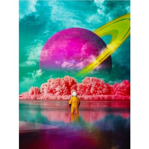 Outerspace diamond art painting astronaut mosaic embroidery full picture puzzle stones stickers home decor needlework craft diy