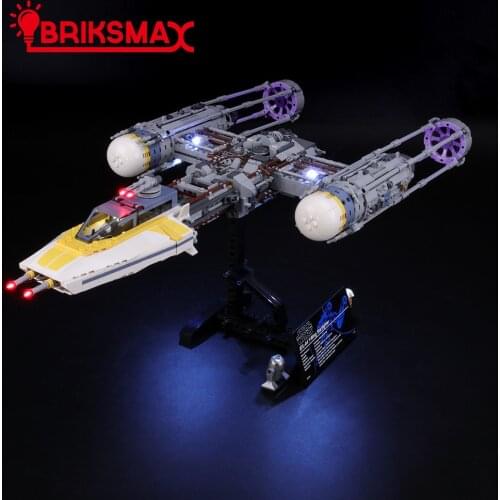 BriksMax Light Kit For 75181 Star war Y-Wing Star fighter，(NOT Include Model)