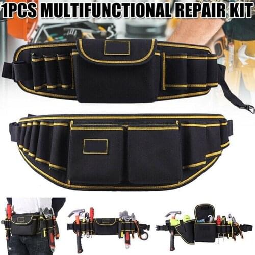 Multifunctional Waist Pack Repair Tool Storage Bag Oxford Cloth Hardware Tool Pocket Wrench Pliers Storage Bag