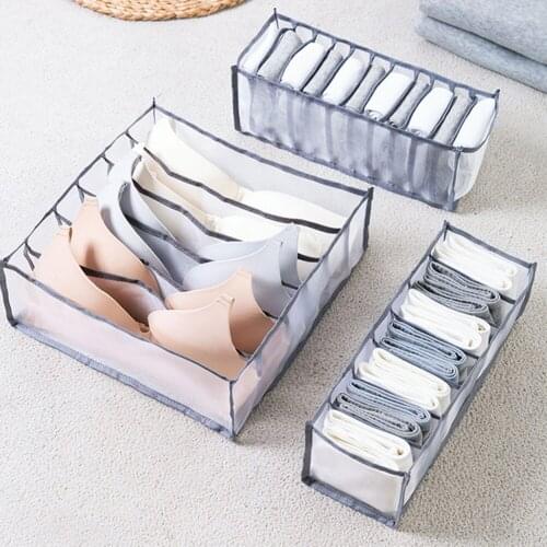 Underwear Storage Dressing Organizer Box Drawer Wardrobe for Clothes Separated Socks Shorts Bra Storage Boxs Dormitory Closet