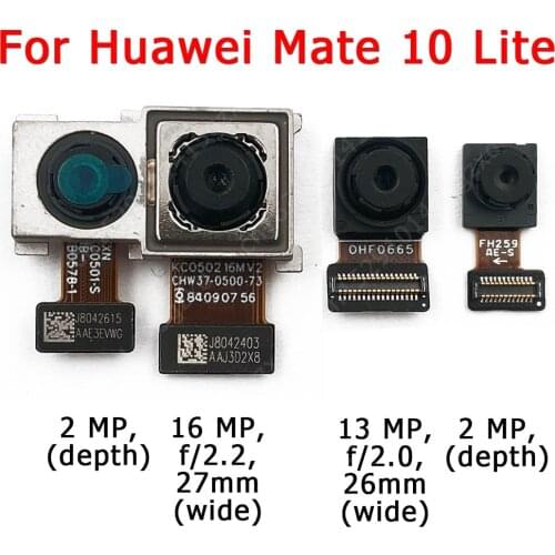 Original Front and Rear Back Camera For Huawei Mate 10 Lite Mate10 10Lite Main Facing Camera Module Flex Replacement Spare Parts