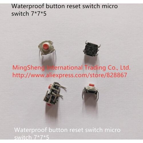 Original new 100% 7*7*5 waterproof button reset switch micro switch
