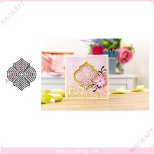 Lantern Base Border Metal Cutting Dies for DIY Scrapbooking Photo Album Decorative Embossing PaperCard Crafts Die2021