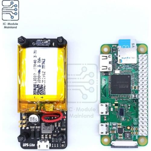 New UPS Lite V1.2 UPS Power HAT Board With Battery Electricity Detection For Raspberry Pi Zero Zero W