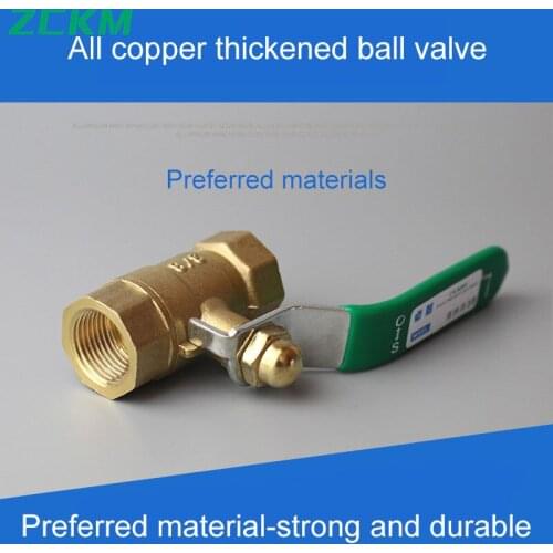 ZKCM Pneumatic Brass Ball Valve Internal/External Thread Brass Valve Connector Brass Water Oil Air Gas Fuel Line Stop Ball Valve