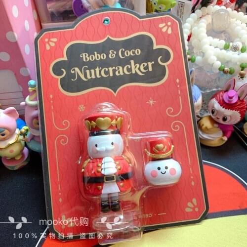 Genuine bobococo Nutcracker hanging card handmade toy trendy toy birthday gift Free shipping