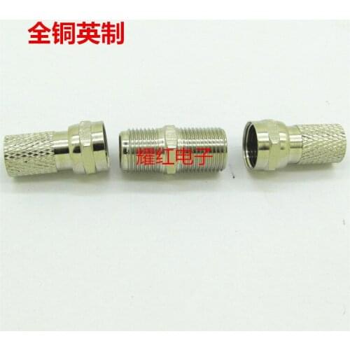 Full Copper Inch 75 5 Compact Head Thread Head F Head Cable Connector Inch Yes Joint F Double Pass