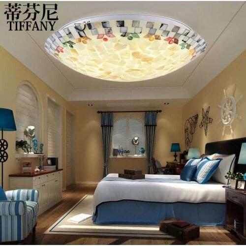 Mediterranean sea suction dome style balcony art lighting style bedroom LED lamps