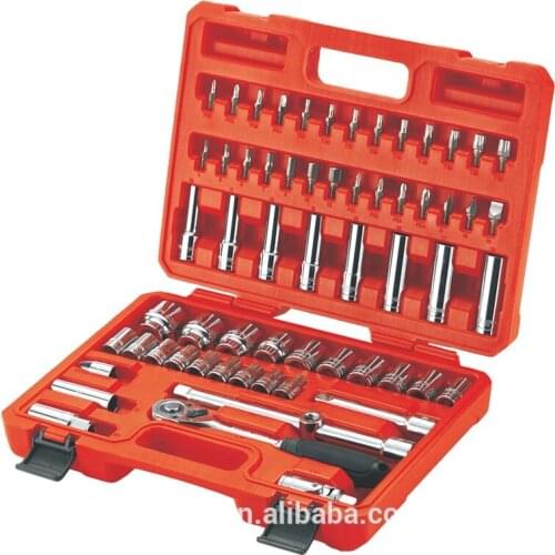 Professional 1/4 inch drive universal joint tools set box mechanic ratchet wrench and durable mecanic tools hand