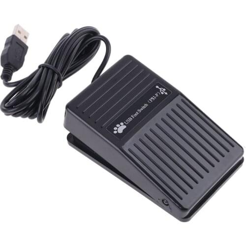 USB Single Foot Switch Pedal Control Keyboard Mouse PC Game for Dos Win 2000/XP/Vista/7 for MAC for Linux