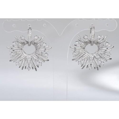 Hot selling ornaments custom earrings female minority earrings temperament light luxury ear nails ear hanging wholesale DZ 4