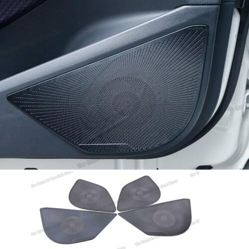 Lsrtw2017 Car Interior Door Sound Speaker Cover Panel Styling for Toyota Chr 2017 2018 2019 2020 2021 C-hr Accessories Auto Part