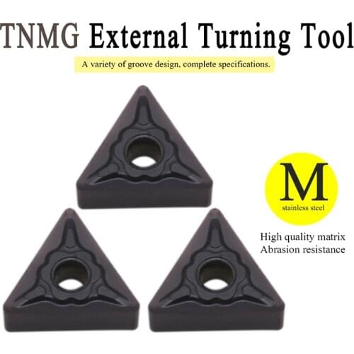 10 Pcs TNMG160408 MF MP1125 High Quality External Turning Tool TNMG 160408 Cnc Lathe tools Carbide Insert For Stainless Steel
