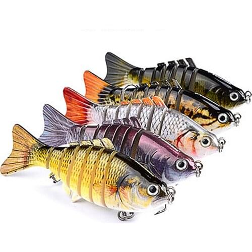 10cm 15.5g swimbait lure Multi Jointed fish Wobblers Lifelike Fishing Lure 6 Segment Swimbait Crankbait Fishing Tackle