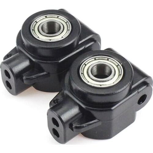 2Pcs Rear Wheel Axle Carrier Rear Axle Seat with Bearing 104001-1862 for Wltoys 104001 1/10 RC Car Spare Parts