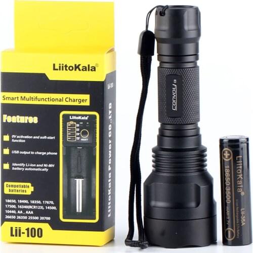 Convoy C8 Cree XML2 + 1pcs battery + 1pcs charger