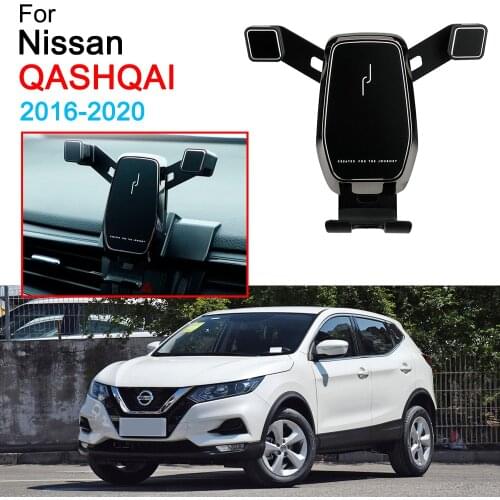 Car Mobile Phone Holder Support Air Vent Mount Clip Clamp Phone Holder for Nissan Qashqai Accessories 2016 2017 2018 2019 2020