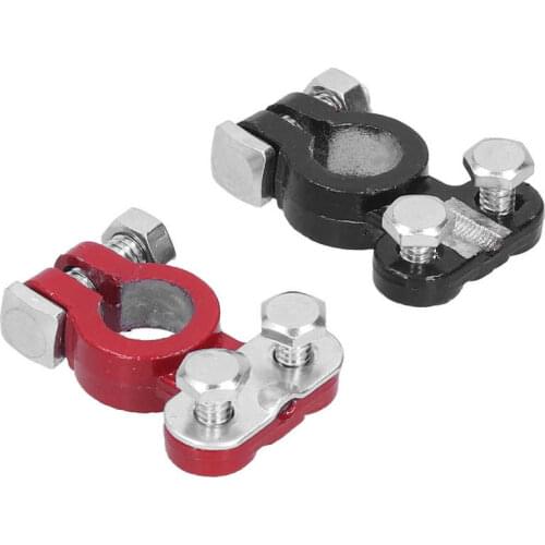 Auto Fastener Clip auto accessories interior Battery Terminal 2‑Color Red Black for Caravan Auto Van RV Truck
