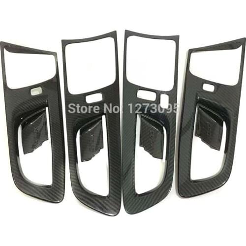 For Volvo XC60 2018 2019 2020 Inner Door Handle Bowl Inside Door Bowl Frame Protector Trim Sticker ABS Car Styling Accessories