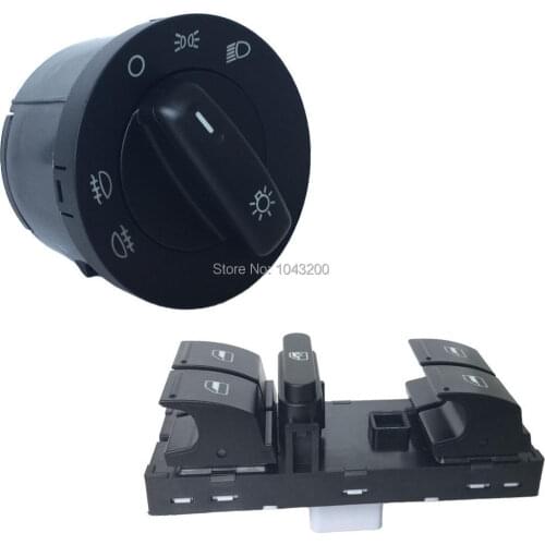 Headlight Window Control Switch Button For Volkswagen Jetta mk5 golf 5 6 Tiguan Passat B6 CC Caddy Touran 1K0941431Q 1K4959857B