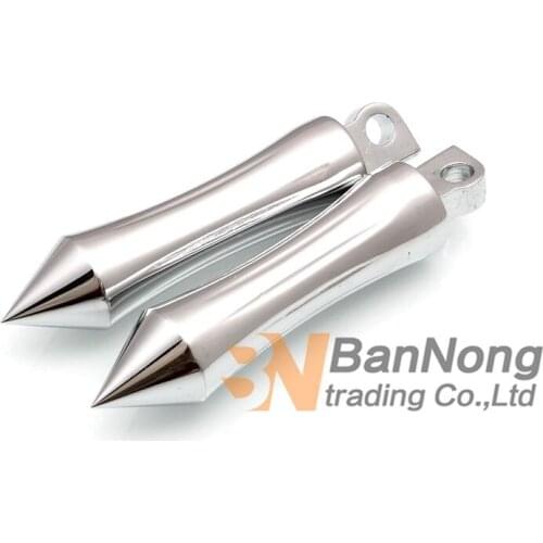 1 Pair aluminum alloy Foot pegs For Harley Touring Softails Dyna Electra Street Glide Road King XL Sportster 883 1200 V-Rod