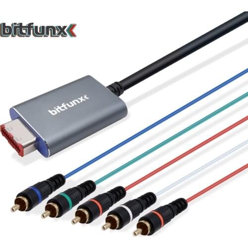 Bitfunx NGC Component Cable for Gamecube Nintendo 5RCA YPbPr Full Video and Audio Support Video Game Gaming Accessories