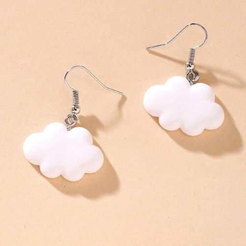 Korean Earings Fashion Jewelry for Women 2020 Cartoon Cute Cloud Crochet Earrings Jewelry Accessories Wholesale Kolczyki