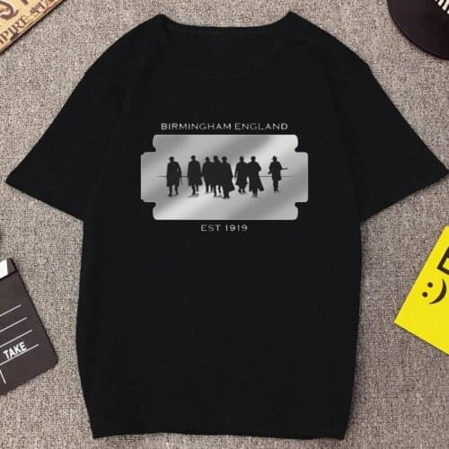 Cool Peaky Blinders - Gang of Birminghan Graphic Unisex T Shirt Cool Arthur Shelby-Red Right Hand Printed Tops Vintage 90s Tee