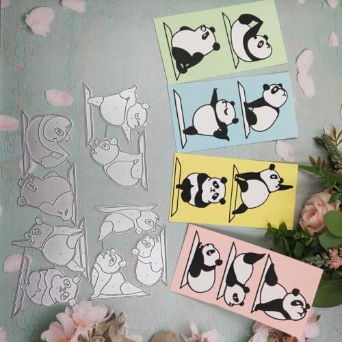 Yoga Panda Metal Cutting Dies Stencil Scrapbooking DIY Album Stamp Paper Emboss M68E