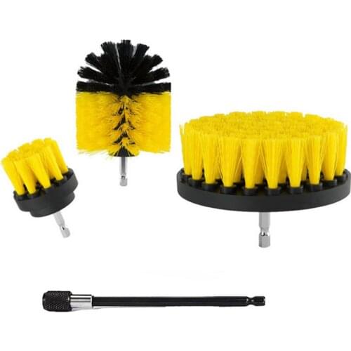 4Pcs/Set Drill Brushes Attachment Kit Drill Scrubbing Brush Cleaner Power Cleaning Bathroom Tub Pool Tile