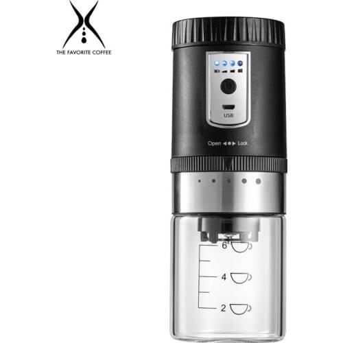 Portable Electric Coffee Bean Grinder Car USB Rechargeable Grinder Household Mini Coffee Grinder Barista Tool Coffee Accessories