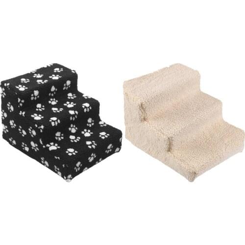 New Dog Stairs Easy To Assemble Portable Pet Climbing Ladder Plastic Steps Small Dog Teddy Detachable