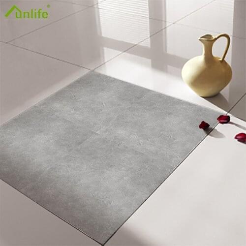 Funlife Floor Tile Stickers Waterproof For The Bathroom Peel and Stick Adhesive Marble Vinyl Flooring Laminate Living Room Decor
