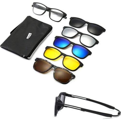 Sunglasses Magnetic Clip On Polarized Sunglasses For Driving Eyeglasses Optical Glasses Men Women Hanging Neck