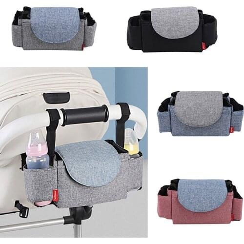 Baby Stroller Organizer Bag Mummy Diaper Bag Hook Baby Carriage Waterproof Large Capacity Stroller Accessories Travel Nappy Bags