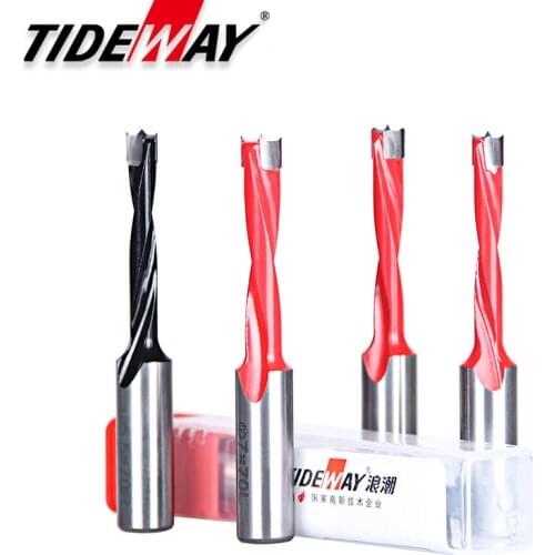 Tideway 1pc Woodworking Forstner Gang Drill Bits Alloy Hole Opener 70mm Total Length Router Bit for Wood Carbide Row Drill Head