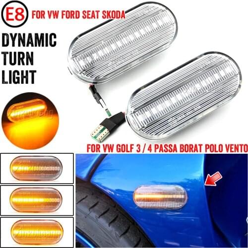 Led Dynamic Side Marker Turn Signal Light Sequential Blinker Light For Volkswagen VW Bora Golf 3 4 Passat 3BG Polo SB6