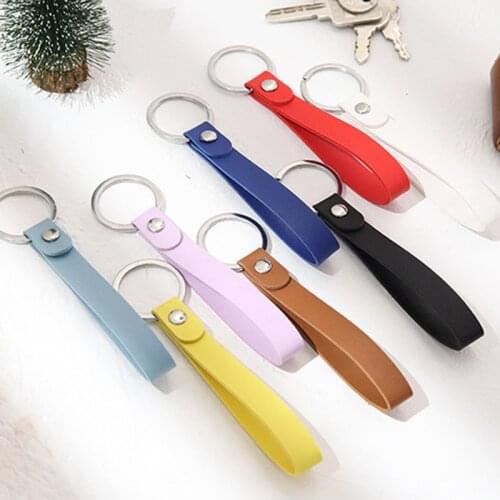 New Vintage Key Holder Wallet Key Ring Holder Bag Women Men Car Keychain Pocket PU Leather Bags Key Accessories Black Purple