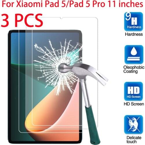 Tempered Glass For Xiaomi Pad 5 Pro 2021 11.0 Inch Tablet Protective Film For Xiaomi Mipad 5 Pro Mi Pad 5 Screen Protector