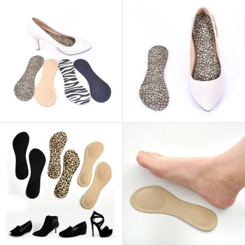 1 Pair Women High Heels Sponge 3D 4D Shoe Insoles Cushions Pads DIY Cutting Sport Arch Support Orthotic Feet Care Massage