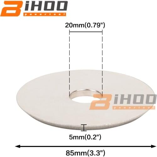 85mm Diamond Grinding Wheel Grinder Circle Sharpener Disc for Tungsten Carbide Metal Tungsten Steel Milling Cutter Tool 150Grit