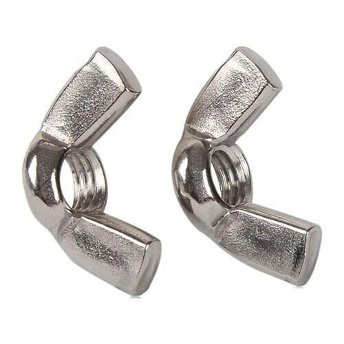 Butterfly Ingot Wing Nut 304 Stainless Steel Thread Hand Tighten M3 M4 M5 M6 M8 M10 M12 DIN315