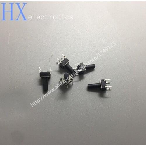 Free shipping 100PCS 6 * 6 * 12MM touch switch key switch pin switch 6X6X12