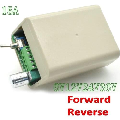 DC5V-36V 3-Phase Brushless Motor Speed Controller Reversible Switch 15A Controlador De Velocidad Del Motor De