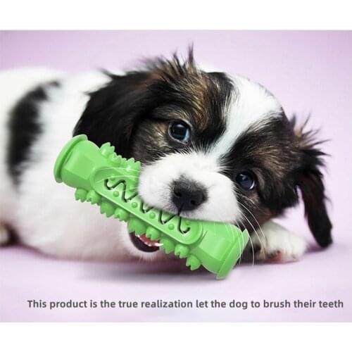 Pet Molar Toothbrush Dog Toys Interactive Chew Cleaning Teeth Elasticity Soft Pet Cleaning Toy Care Supplies