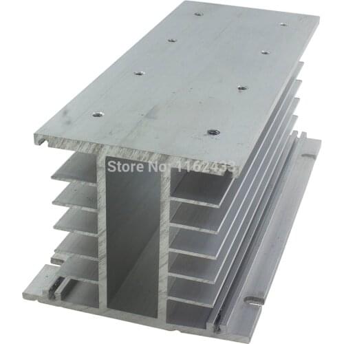 FHSH01-200 200*100*80 mm SSR heat sink match 4pcs single phase solid state relay aluminum heat sink / radiator