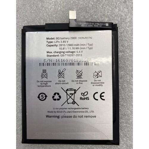 HST High Quality 2900mAh battery For BQ Aquaris X5 BQ battery 2900 Bateria Batteries