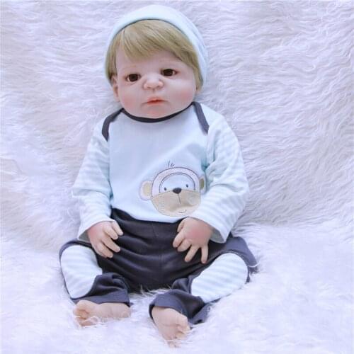 55cm Full Body Silicone Reborn boy Girl Baby Doll Toys real Baby-Reborn Dolls Child Birthday Christmas bebe Gift reborn bonecas
