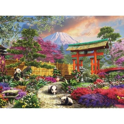 Square/Round Diamond 5D DIY Diamond Painting "Panda Tree" Embroidery Cross Stitch 5D Rhinestone Embroidery Home Decoration Gift