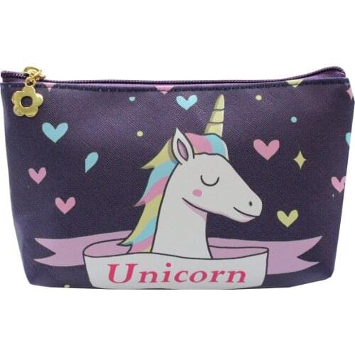 M366 2017 Exclusive Design Of New Robot Unicorn Attack Unicorn Head Flower Flamingo Pattern Makeup Bag Cute Waterproof Bag